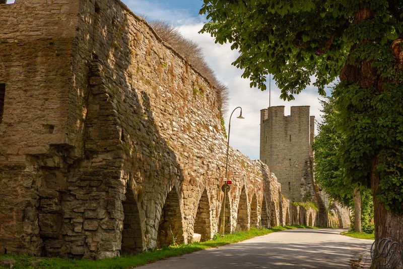 Visby's Medieval Buildings and City Wall, Sweden Visby's Medieval Buildings and City Wall, Sweden