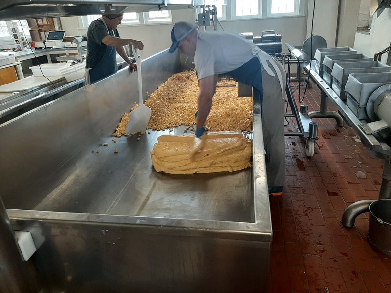 Watching Curds Bagged Straight From the Vat Watching Curds Bagged Straight From the Vat