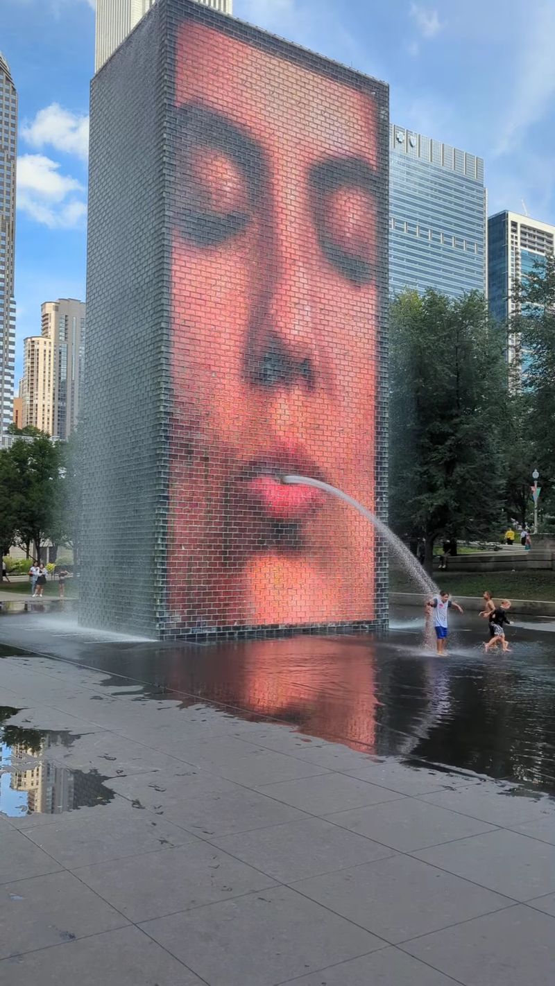 Water Shoots From Their Mouths Like Ancient Gargoyles
