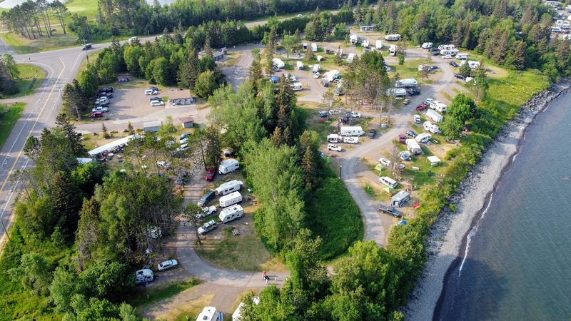 Where Burlington Bay Campground Sits on the North Shore