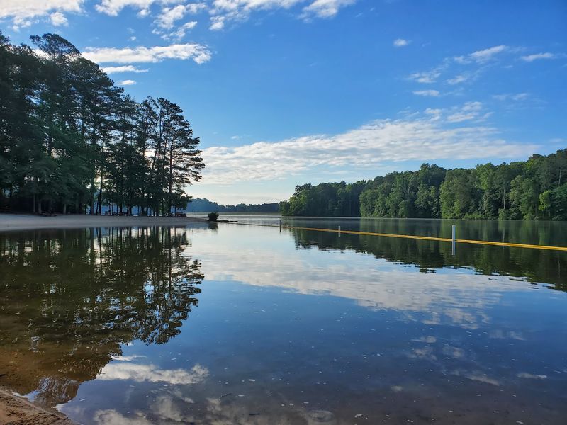 Where This Lakeside Beach Sits Where This Lakeside Beach Sits
