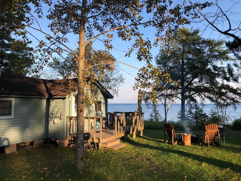 Where the Cabins Sit Right on the Shore Where the Cabins Sit Right on the Shore
