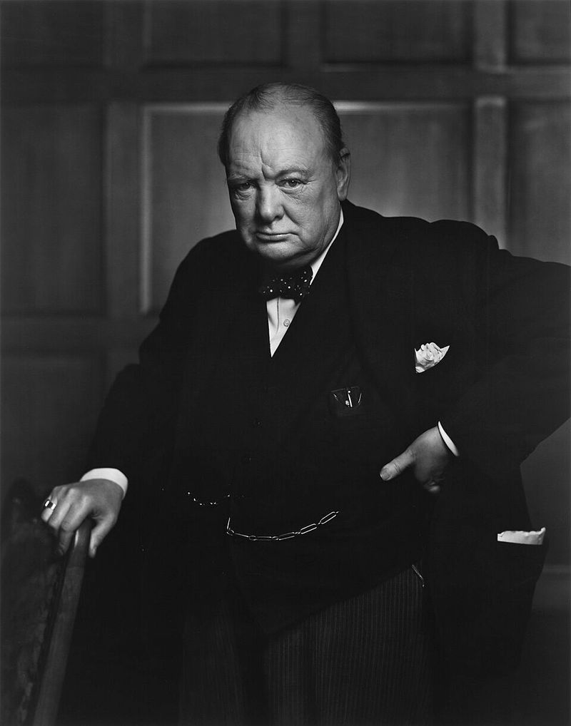 Winston Churchill and Brad Pitt
