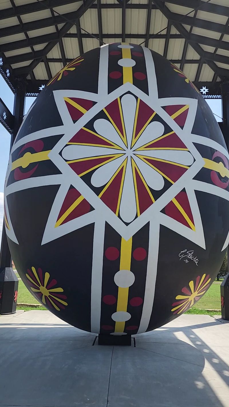 Worlds Largest Hand Painted Czech Egg, Wilson, Kansas Worlds Largest Hand Painted Czech Egg, Wilson, Kansas