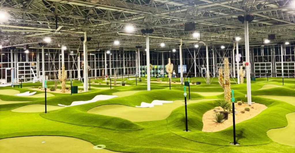 The Oklahoma Farm Where Mini Golf Happens Inside A Greenhouse