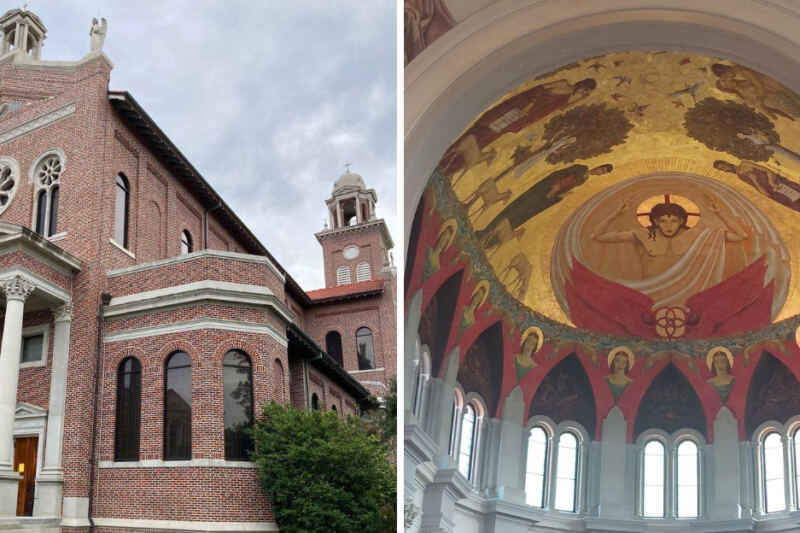 This Louisiana Abbey Hides One Of The Largest Last Supper Murals In The World