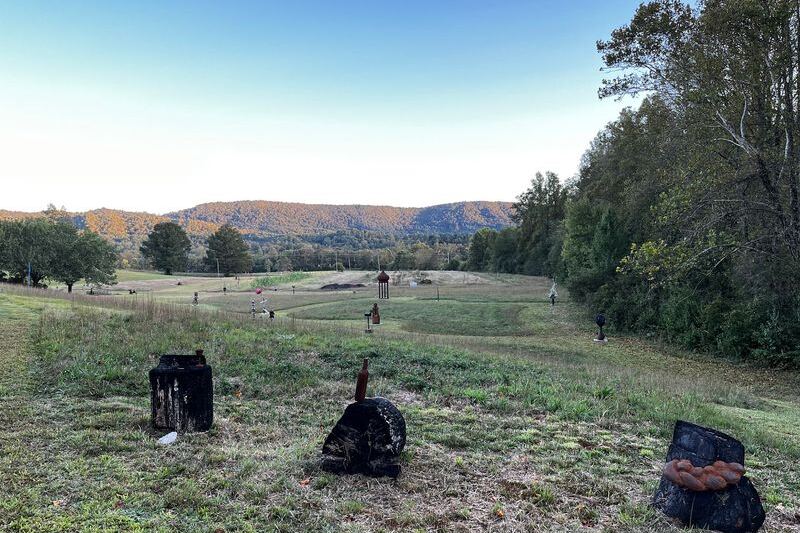 This Free Western North Carolina Sculpture Trail Hides 100 Artworks Along A Mountain Walk