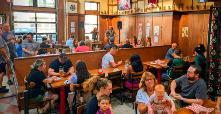 This Grand Rapids Brewery Feels Straight Out of Bavaria – Think Pretzel Buns, Hefeweizen, and Live Folk Music