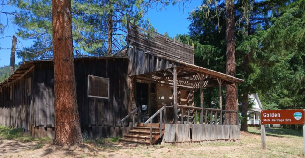 This Oregon Ghost Town Preserves a Church, Schoolhouse, and Mining-Era Buildings