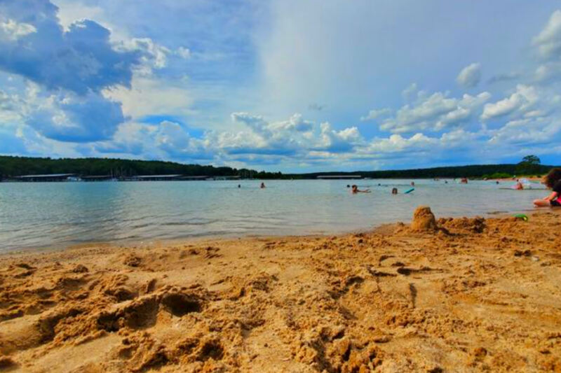 This Arkansas Lake Beach Has Sand, Clear Water, and an Almost Coastal Feel