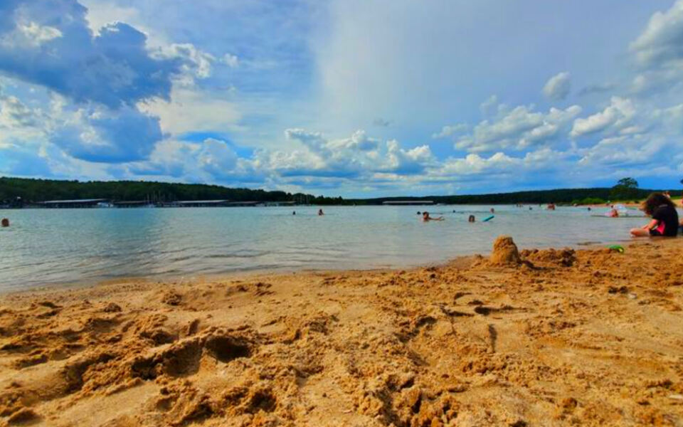 This Arkansas Lake Beach Has Sand, Clear Water, and an Almost Coastal Feel
