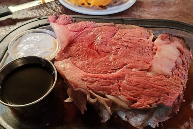 This Minnesota Supper Club Serves Prime Rib Almost Too Big For The Plate