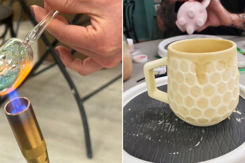 At This Massachusetts Art Studio You Can Spend An Afternoon Blowing Glass And Throwing Clay On The Wheel