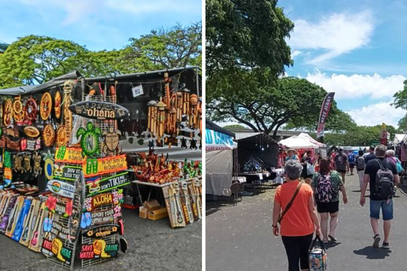 This Hawaii Swap Meet Packs 400-Plus Stalls With Cheap Souvenirs, Fresh Fruit, and Island Food Trucks