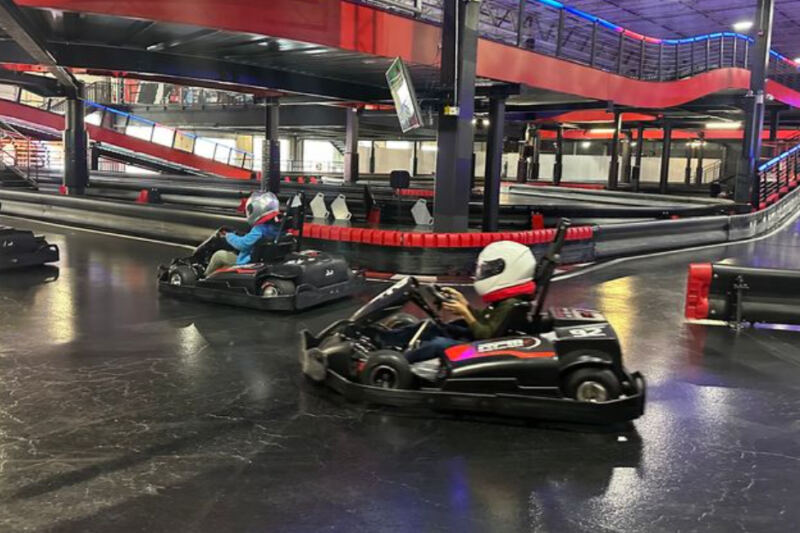 At This New Jersey Raceway, Go-Karts Come With Arcade Games, VR, And Food