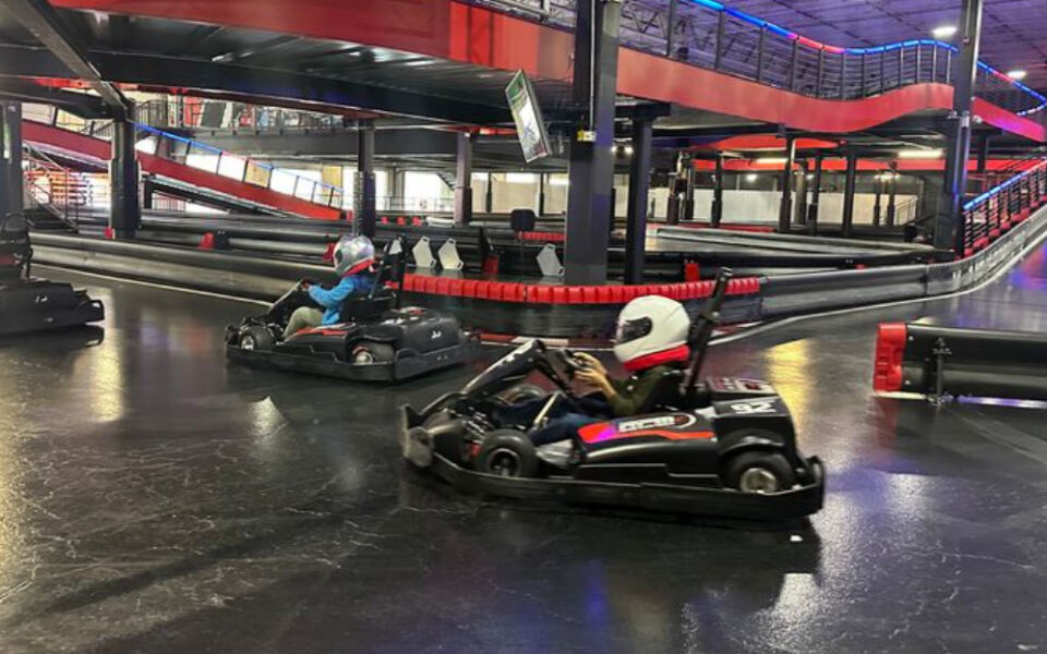 At This New Jersey Raceway, Go-Karts Come With Arcade Games, VR, And Food