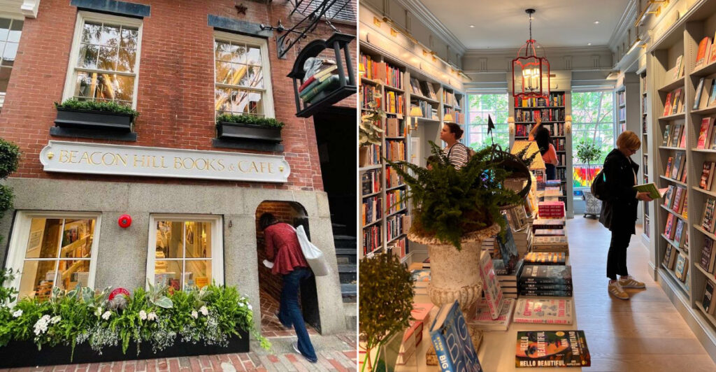 This Whimsical Boston Bookstore Cafe Hides Storybook Reading Nooks Across A Cozy Converted Home