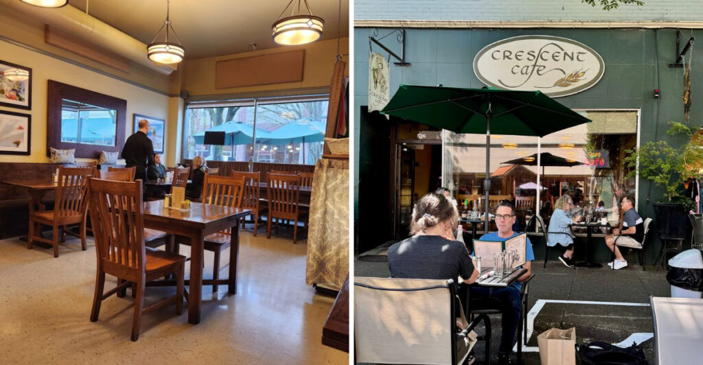 This Oregon Café Fills Breakfast Crepes With Bacon, Provolone, and Apple Pecan