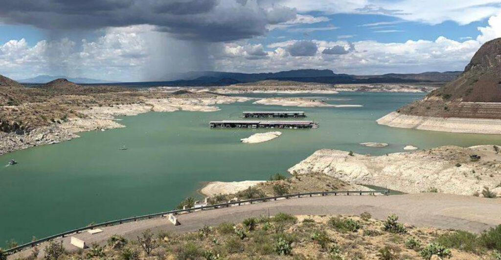 A New Mexico Lake Drops So Low the Ruins of an Old Town Rise From the Water