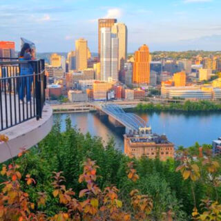 This Pittsburgh Hillside Park Offers Skyline Views From Trails Above the Monongahela River