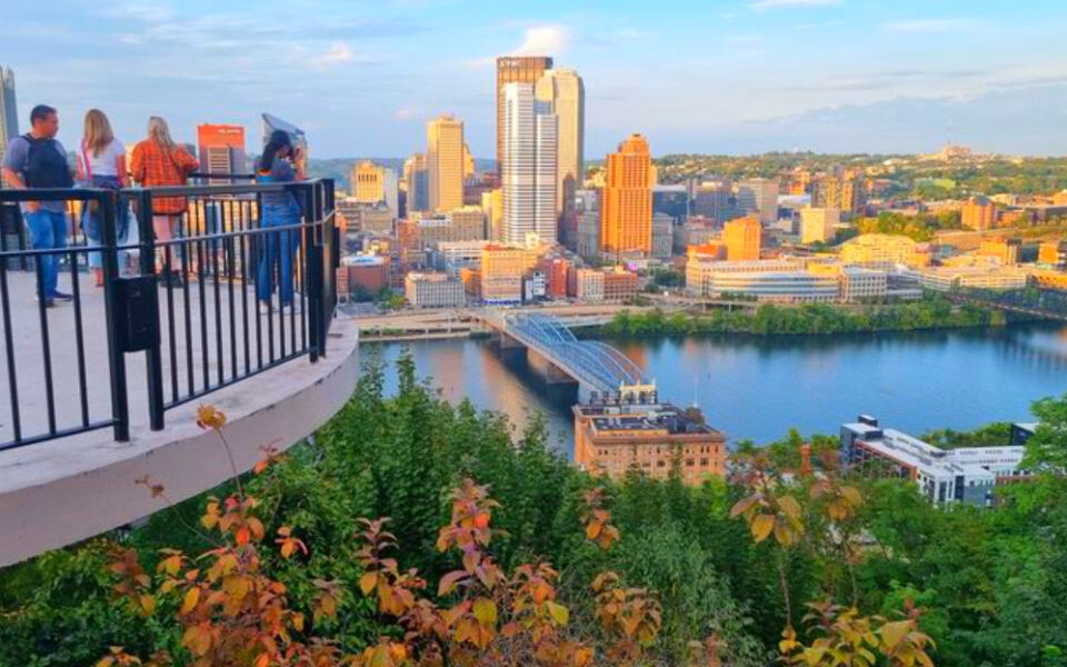 This Pittsburgh Hillside Park Offers Skyline Views From Trails Above the Monongahela River