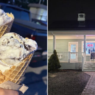 This Somerset Creamery in Massachusetts Makes Its Own Waffle Cones in the Window While the Line Wraps for Homemade Scoops