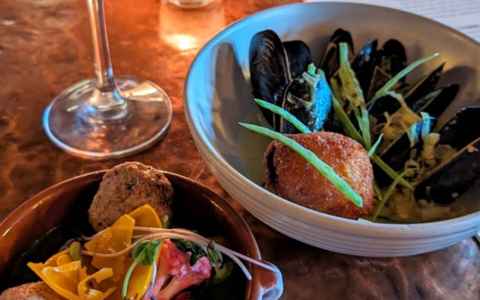 This New Hampshire Bistro Hides Inside an 1803 Waterfront Building With a Surprisingly Modern Menu