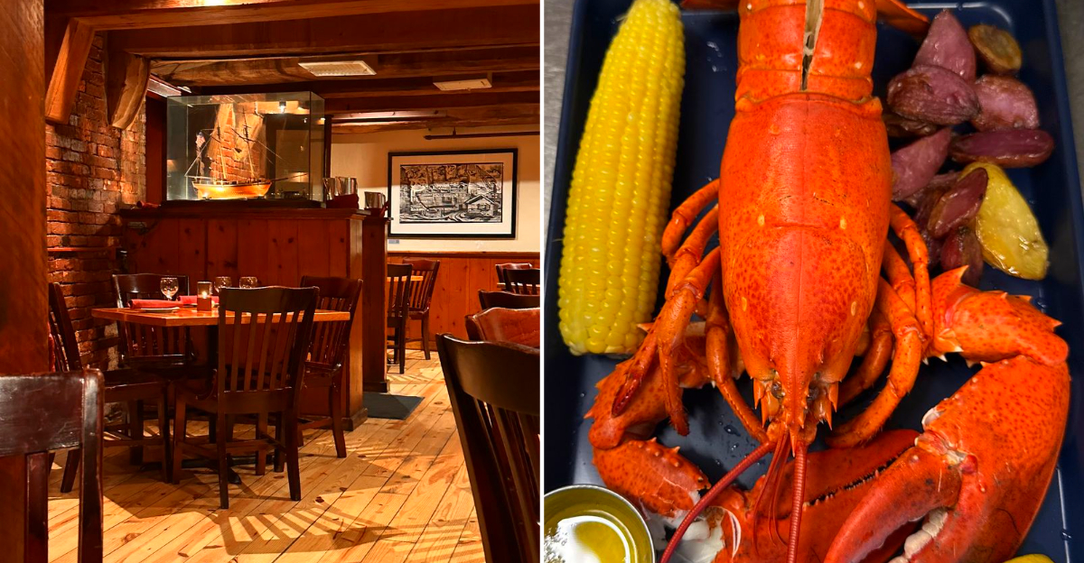 This New Hampshire Waterfront Restaurant Serves Seafood Inside an 1803 Building
