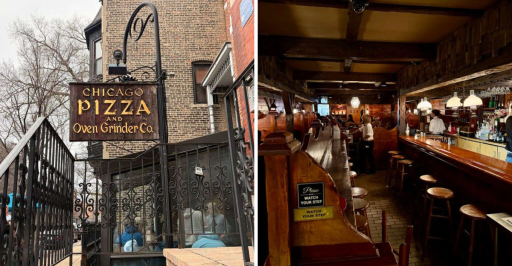 This Illinois Restaurant in Chicago Bakes Its Famous Pizza Upside Down and Flips It Tableside