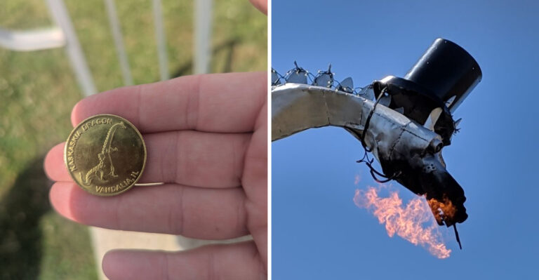 This Illinois Roadside Attraction Breathes Real Fire When Visitors Feed It a Special Token