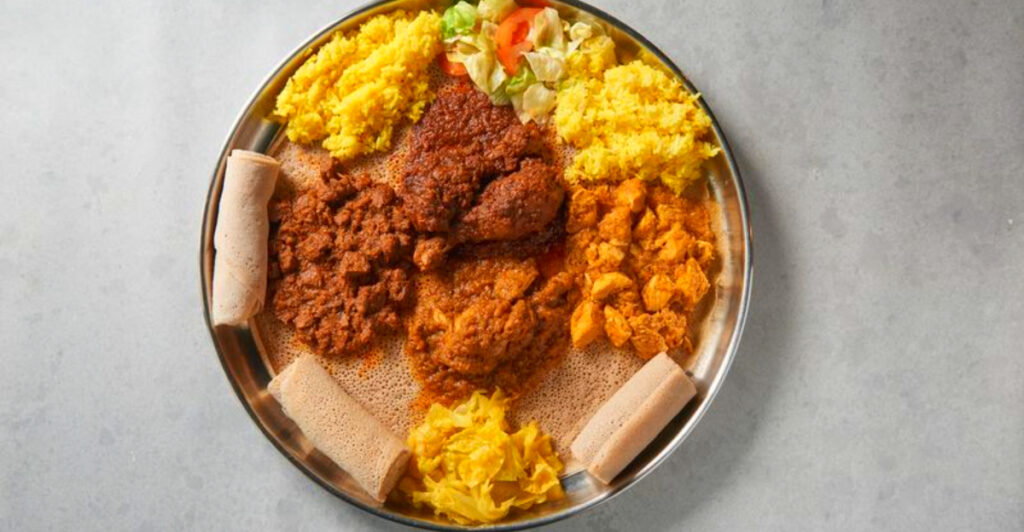 This Michigan Restaurant Serves Dinner on Spongy Injera – and You Eat Everything With Your Hands
