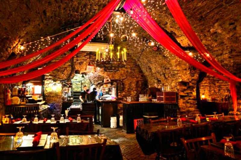 This Pennsylvania Restaurant Serves Dinner 43 Feet Underground in Historic Stone Catacombs
