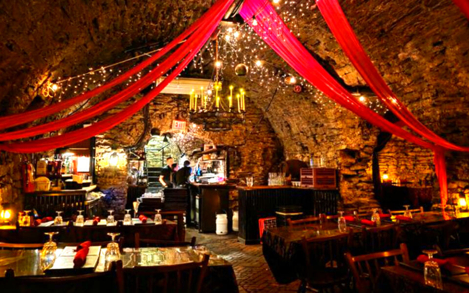 This Pennsylvania Restaurant Serves Dinner 43 Feet Underground in Historic Stone Catacombs