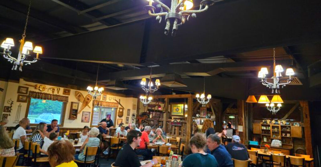 Just Minutes From Lake Michigan, This Packed Restaurant Serves Steaks, Lobster Specials, and Giant Onion Rings Locals Crave