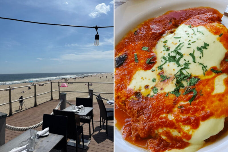 This New Jersey Oceanfront Italian Restaurant Serves Chicken Parm With Shore Views