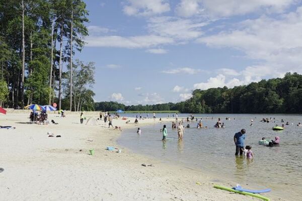This Georgia State Park Beach Has Roped-Off Swimming And Life Jackets For Just $5 To Park