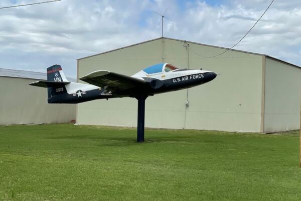 A Landlocked WWII Fighter Sits Frozen Mid-Flight at This Free Oklahoma Air Park