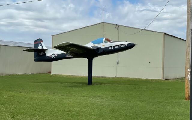 A Landlocked WWII Fighter Sits Frozen Mid-Flight at This Free Oklahoma Air Park