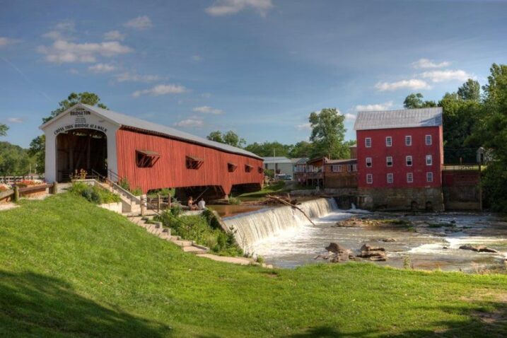 This Indiana Covered Bridge Town Has the Most Historic Spans of Anywhere in the Country