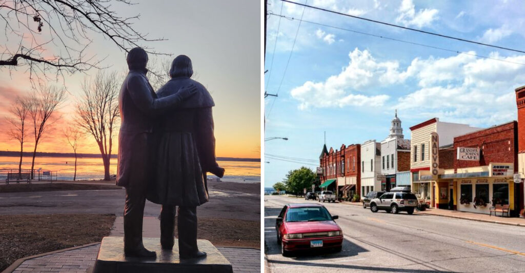 This Illinois River Town Offers Free Tours Through Restored Homes, Workshops, and Religious Buildings From the 1840s