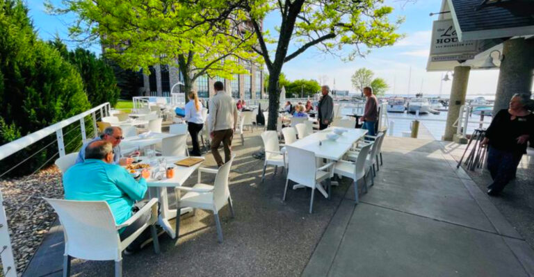 This Muskegon Restaurant Serves Crispy Perch, Walleye, and Sunset Views Right on the Lake