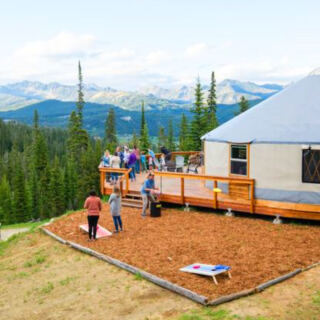 This Montana Dinner Requires a Snowcat Ride to a Yurt High in the Mountains