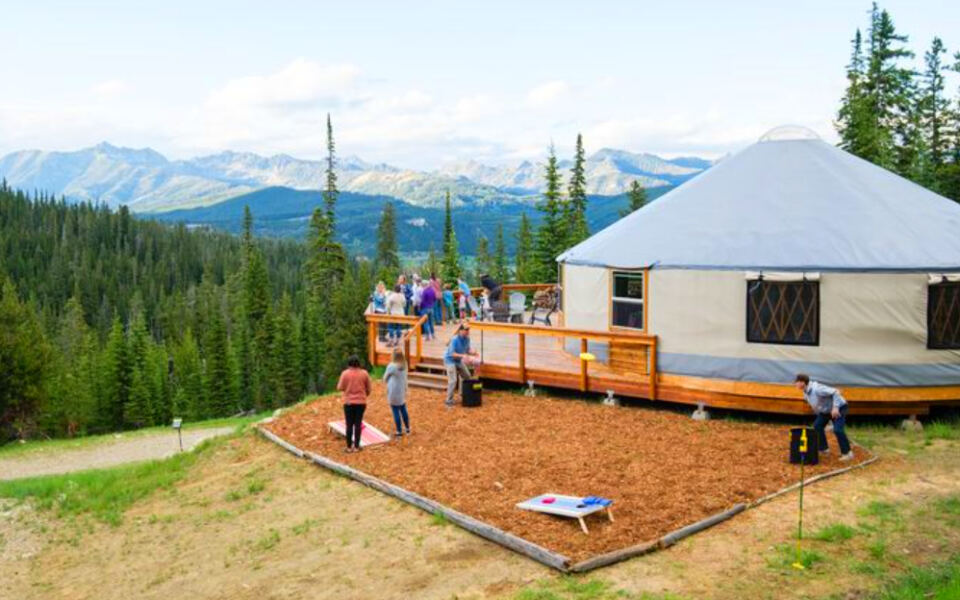 This Montana Dinner Requires a Snowcat Ride to a Yurt High in the Mountains