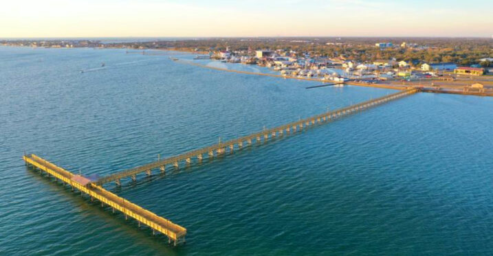 This Texas Coastal Town Is Famous for a 1,100-Foot Fishing Pier on Aransas Bay