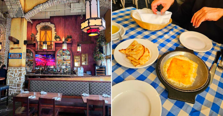 This Strip Mall Spot Near Lake St. Clair Serves Sizzling Saganaki and Fork-Tender Lamb That Locals Drive Miles For