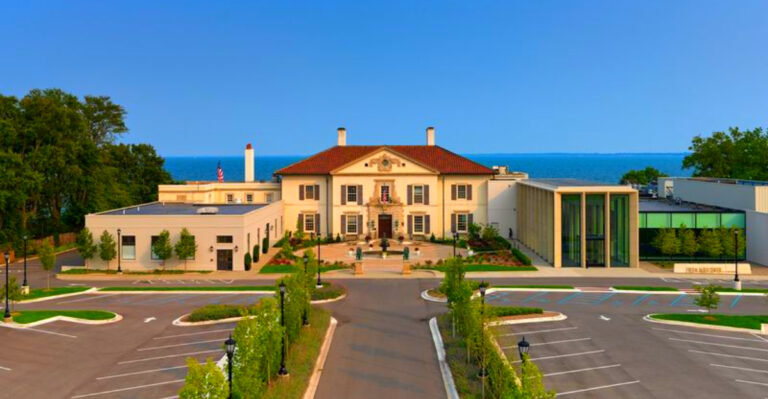 This Lakefront Michigan Mansion Offers Stunning Views, Gardens, and a Hidden History