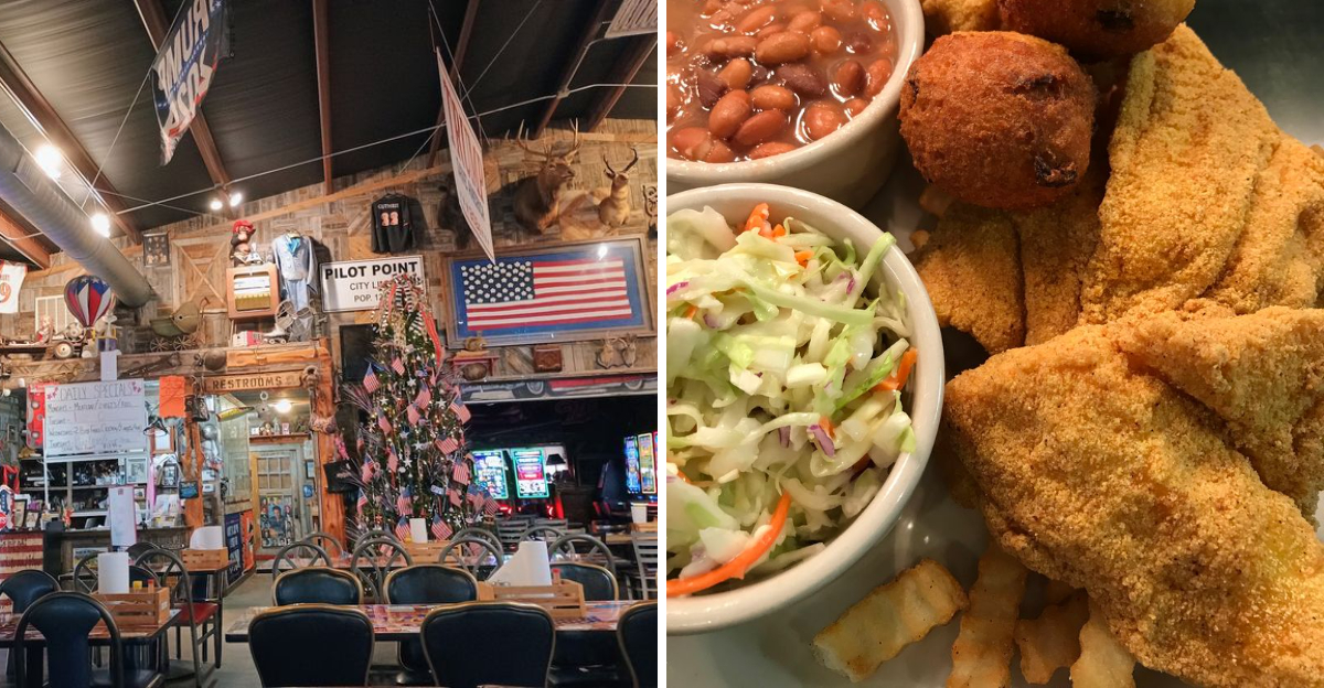 This Texas Café Is Famous for Fried Catfish and Walls Covered in Vintage Memorabilia