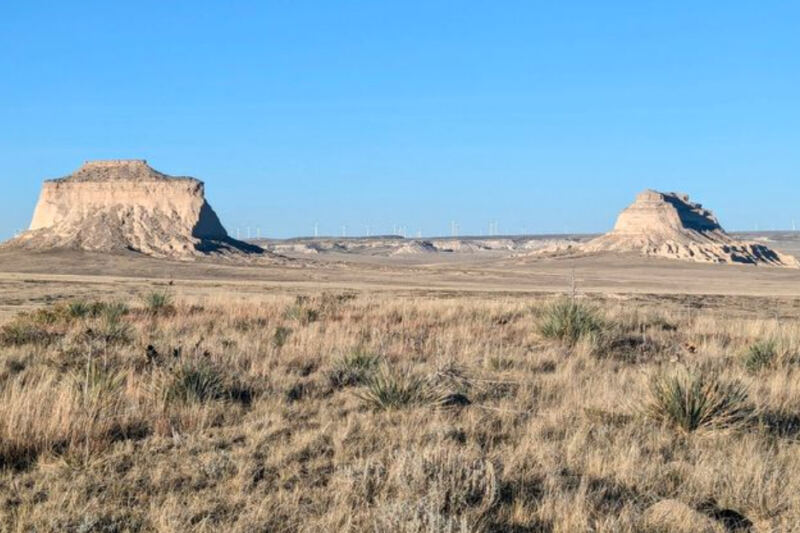 This Colorado Trail Leads To Twin Buttes Rising 300 Feet Above The Prairie