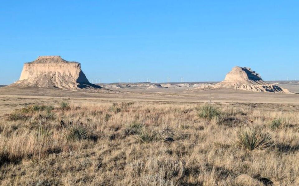 This Colorado Trail Leads To Twin Buttes Rising 300 Feet Above The Prairie