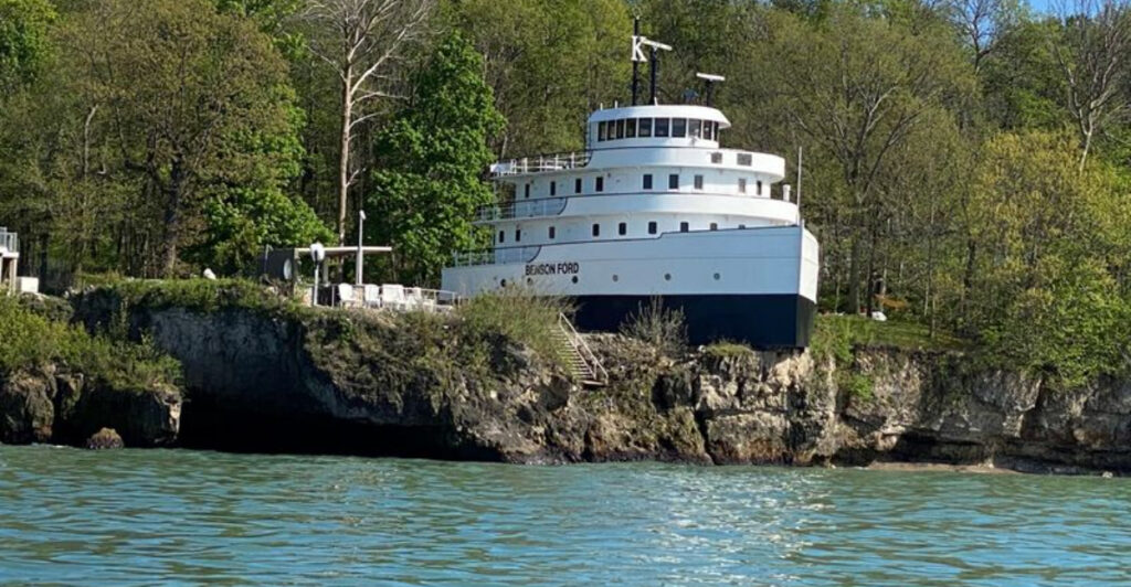 This Ohio Cliff House Was Built From A Legendary Great Lakes Freighter And Still Watches The Water